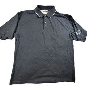 Ping Mens XL Black Short Sleeve Golf Polo Kingdom Partners 4th Golf Tournament